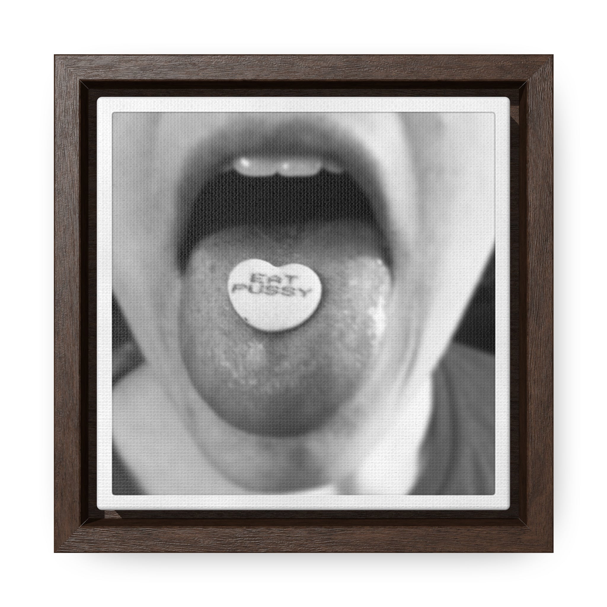 Eat Pussy - Gallery Canvas Wraps, Square Frame