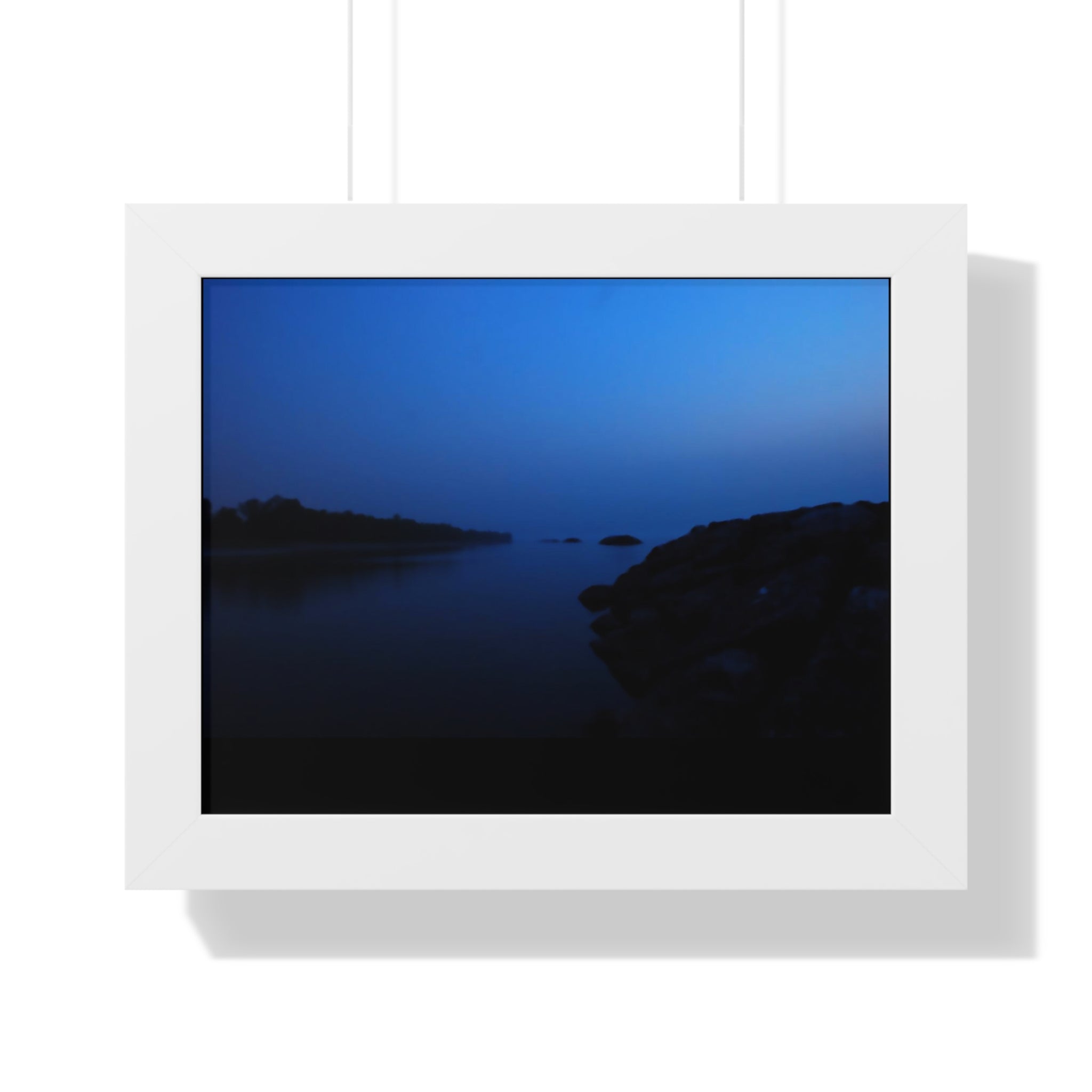 Deep Blue Twilight - Framed Horizontal Poster
