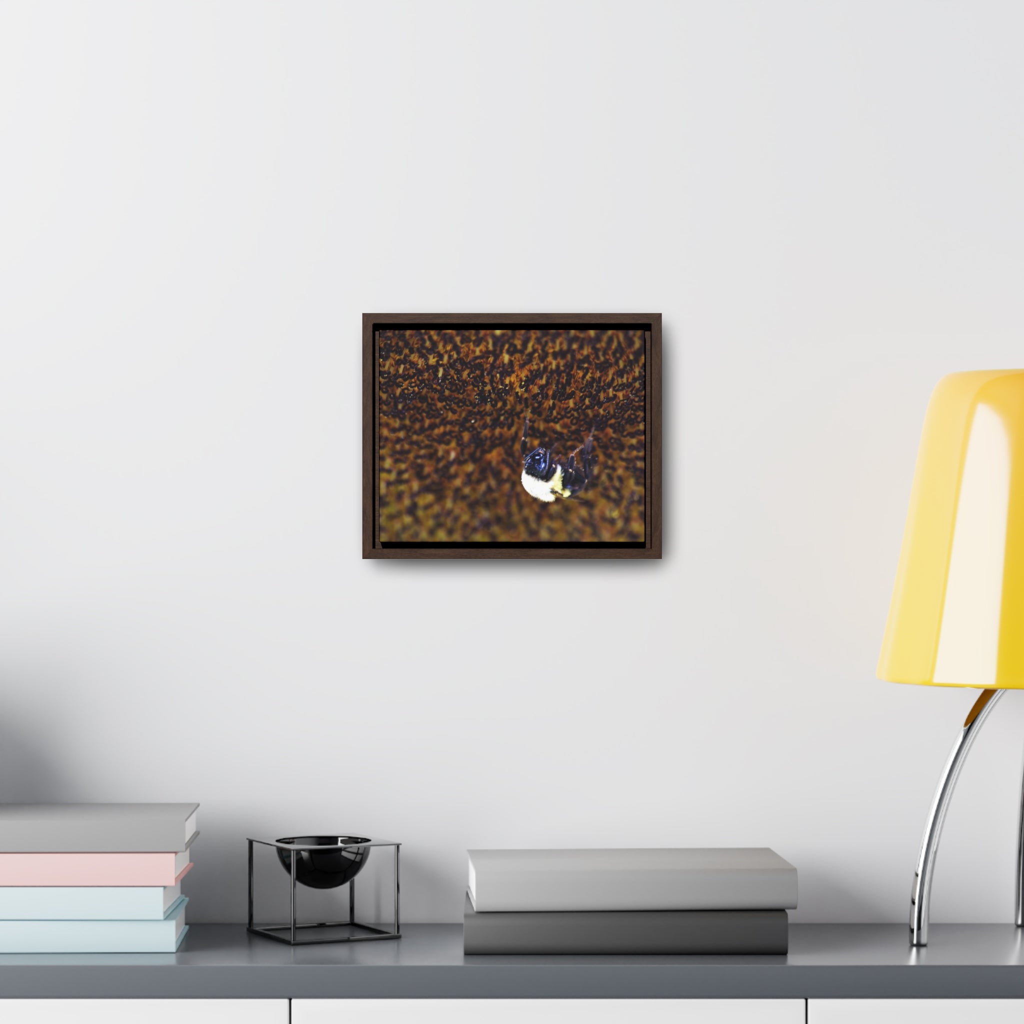 Bumblebee on Sunflower -- Gallery Canvas Wraps, Horizontal Frame