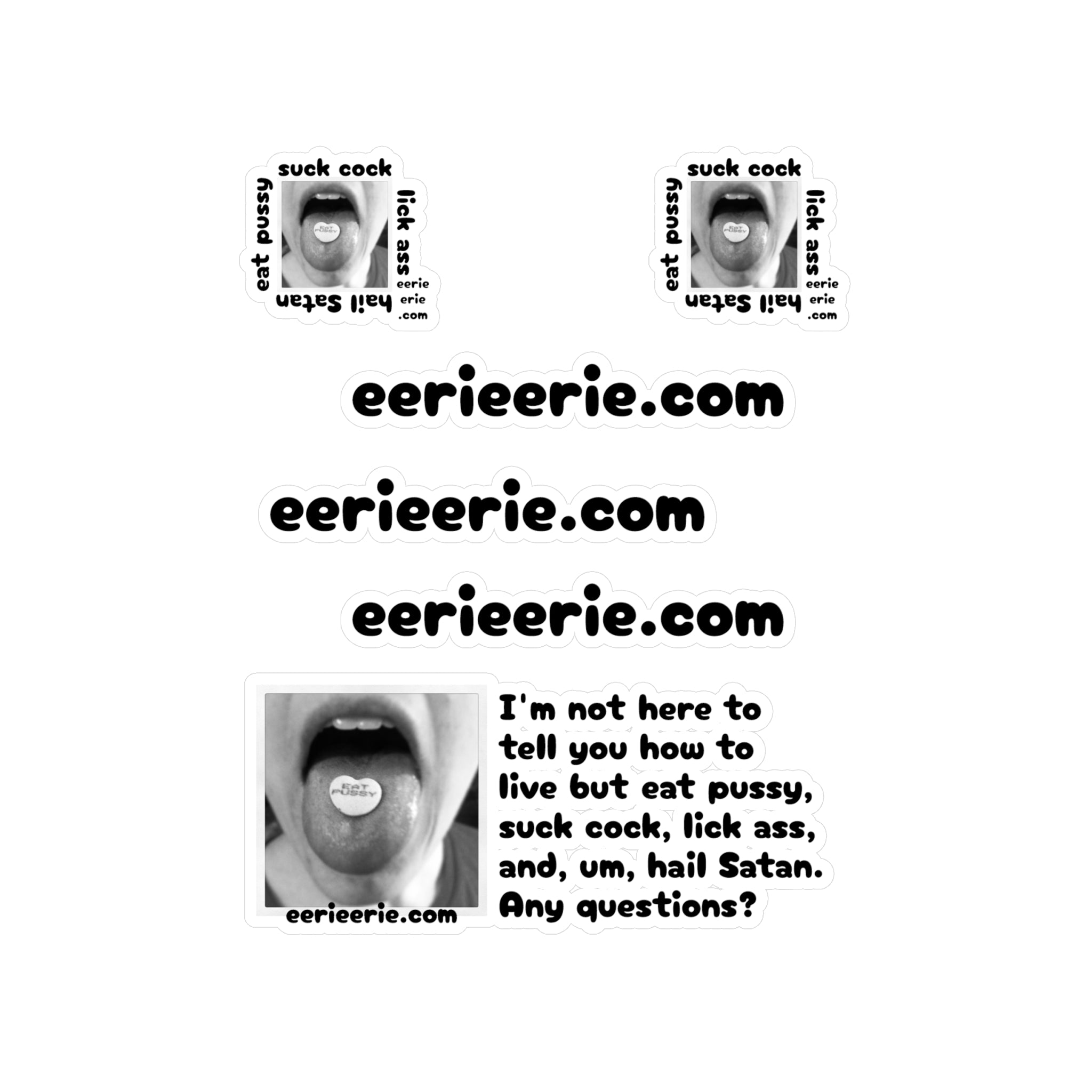 Eat Pussy - Kiss-Cut Vinyl Decals