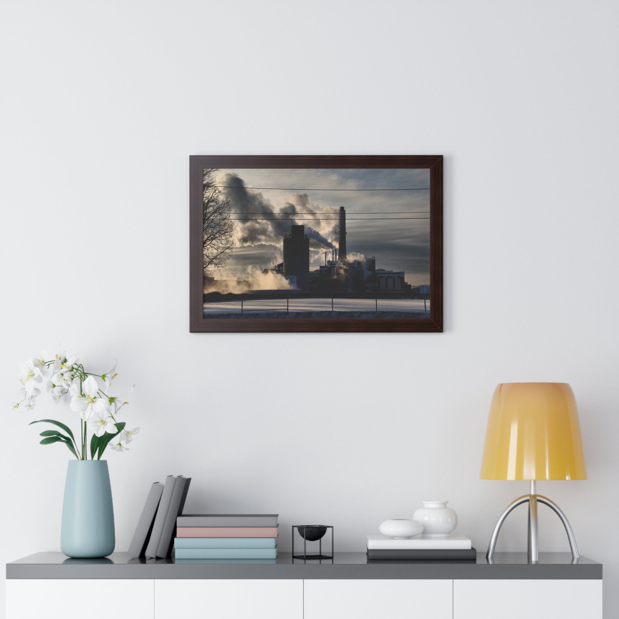 GE Stacks - Framed Horizontal Poster