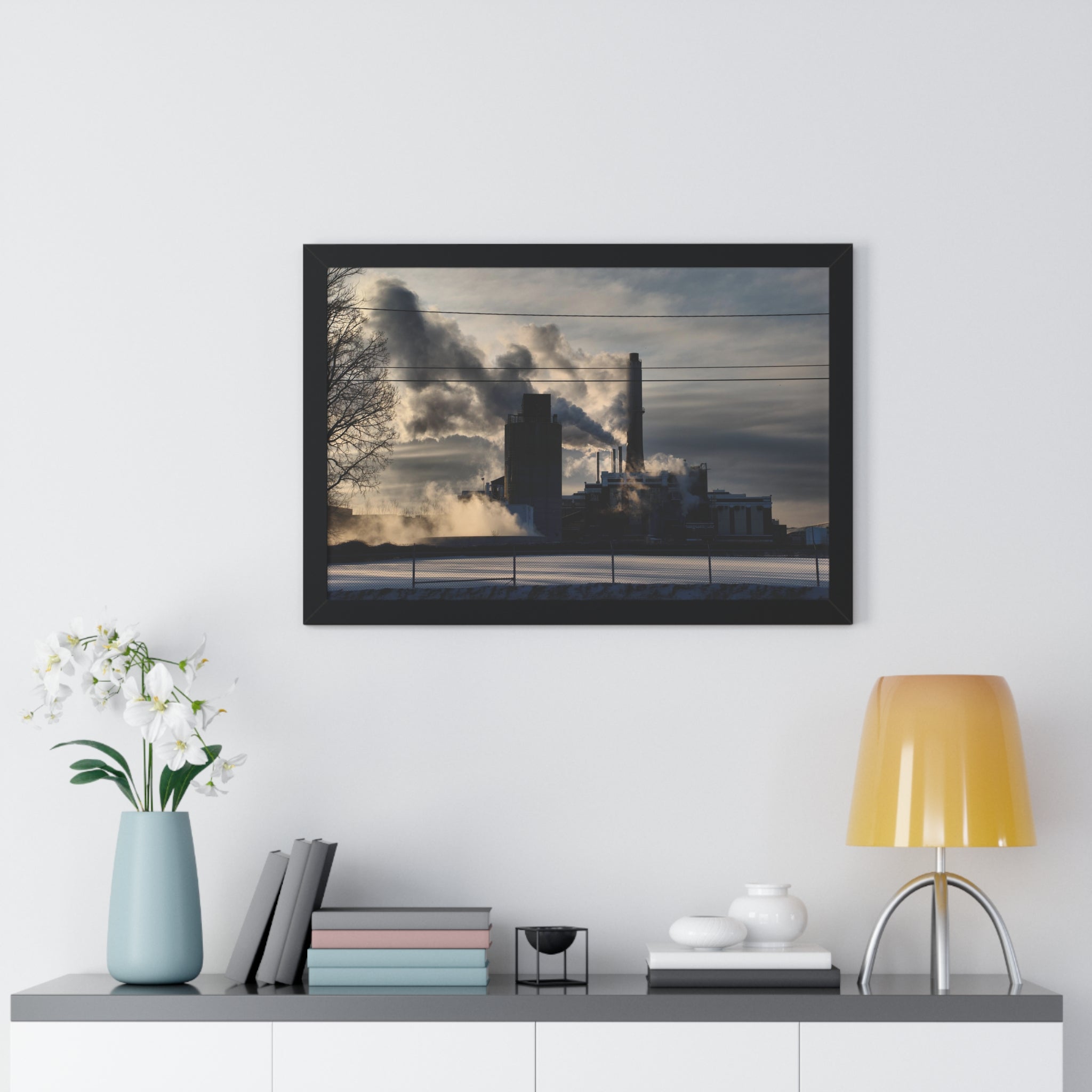 GE Stacks - Framed Horizontal Poster