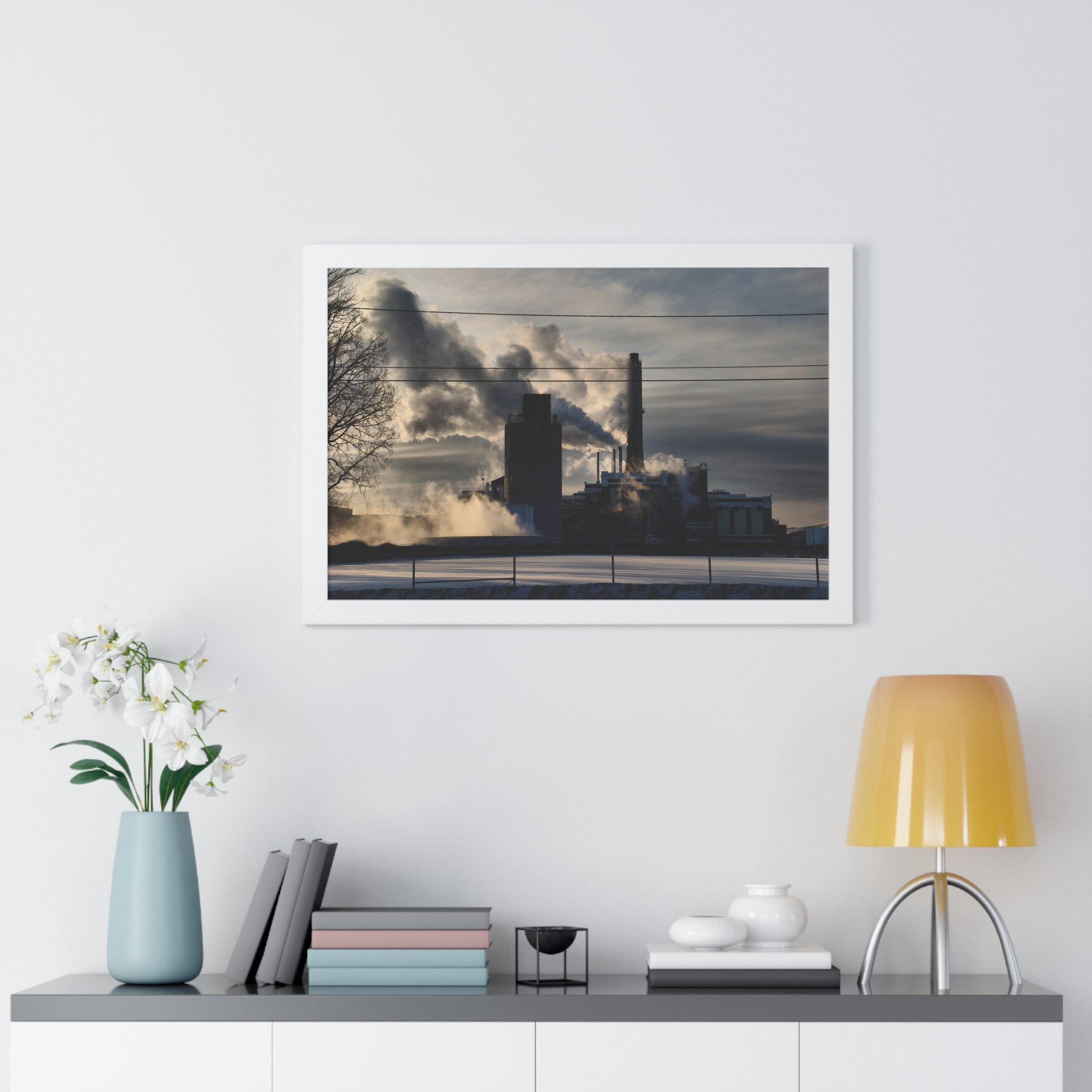 GE Stacks - Framed Horizontal Poster