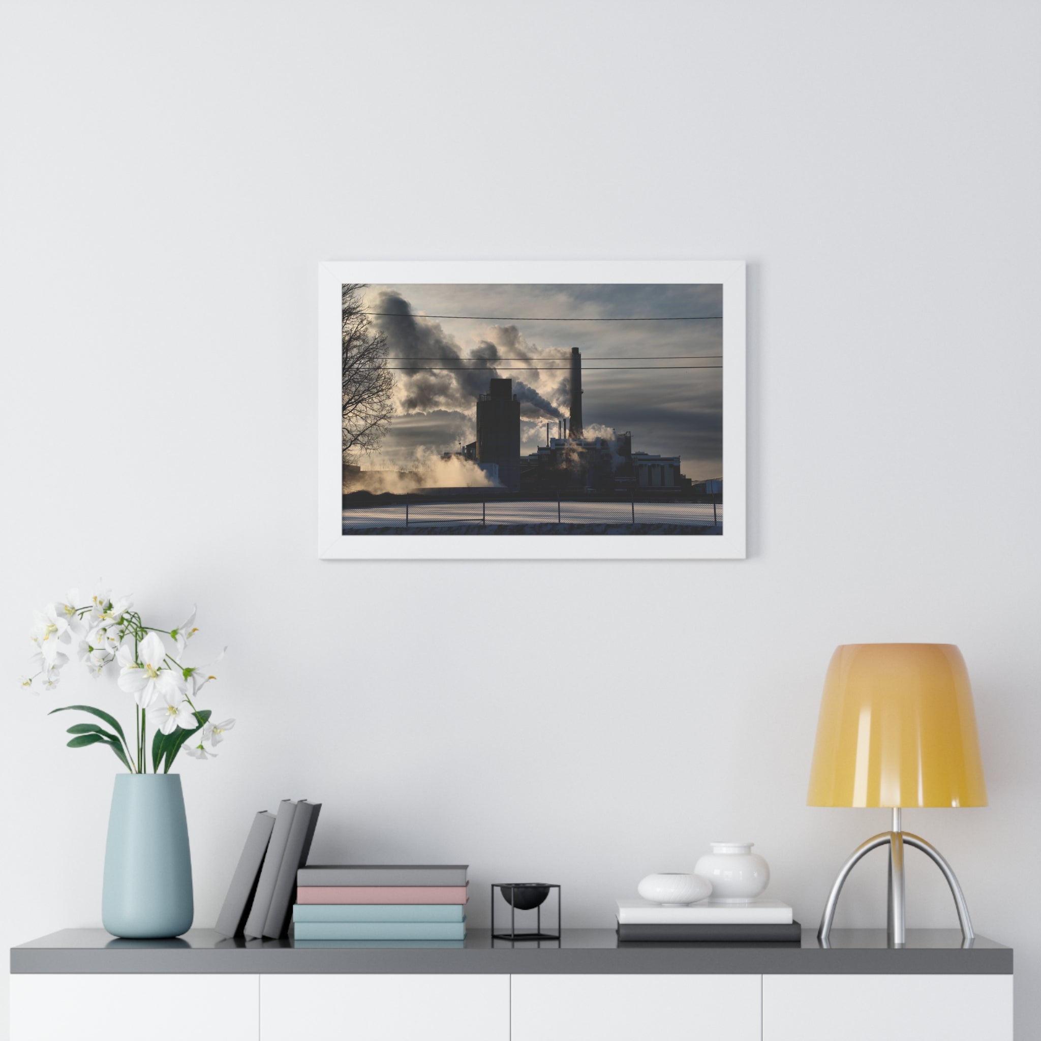 GE Stacks - Framed Horizontal Poster