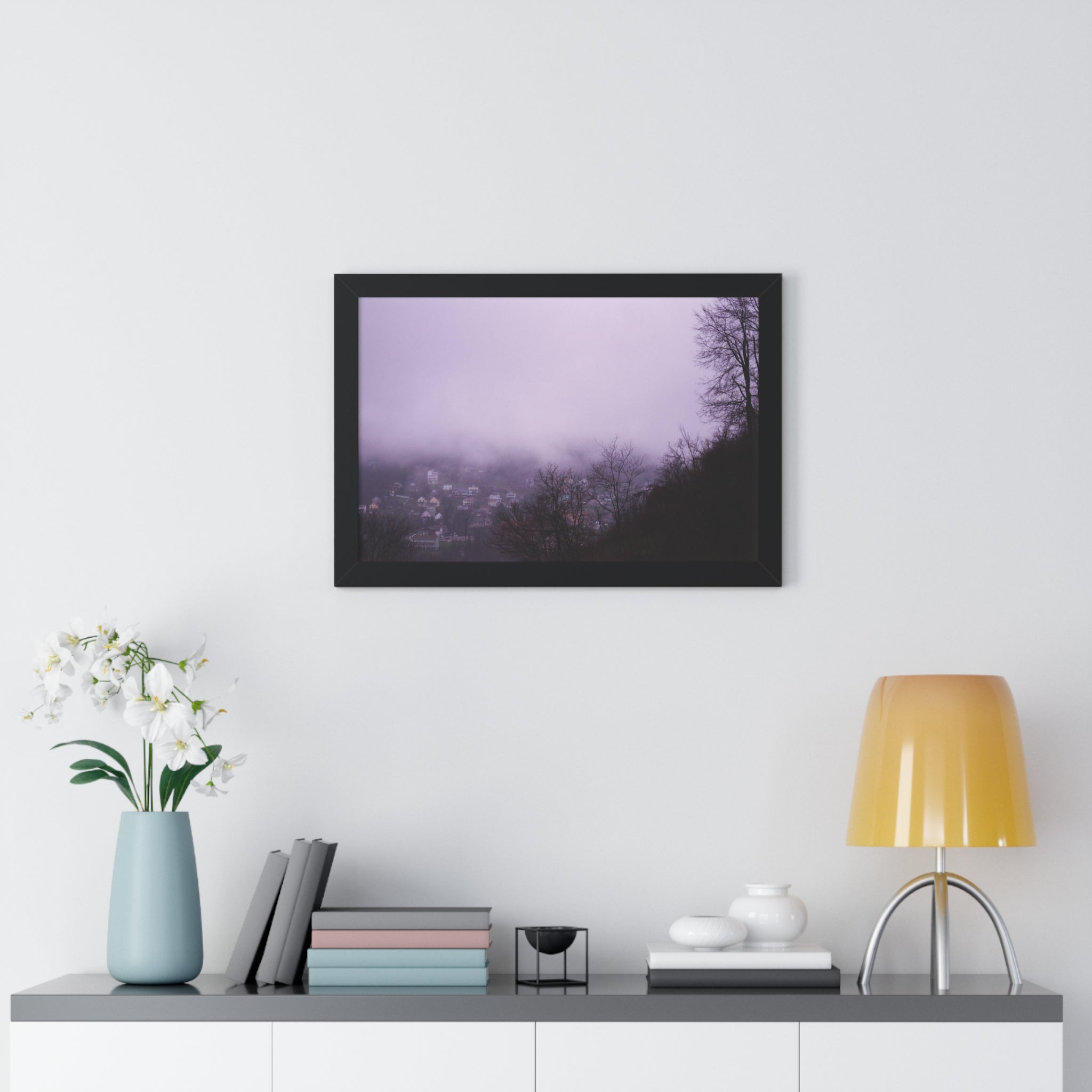 Foggy Brownsville Afternoon - Framed Horizontal Poster