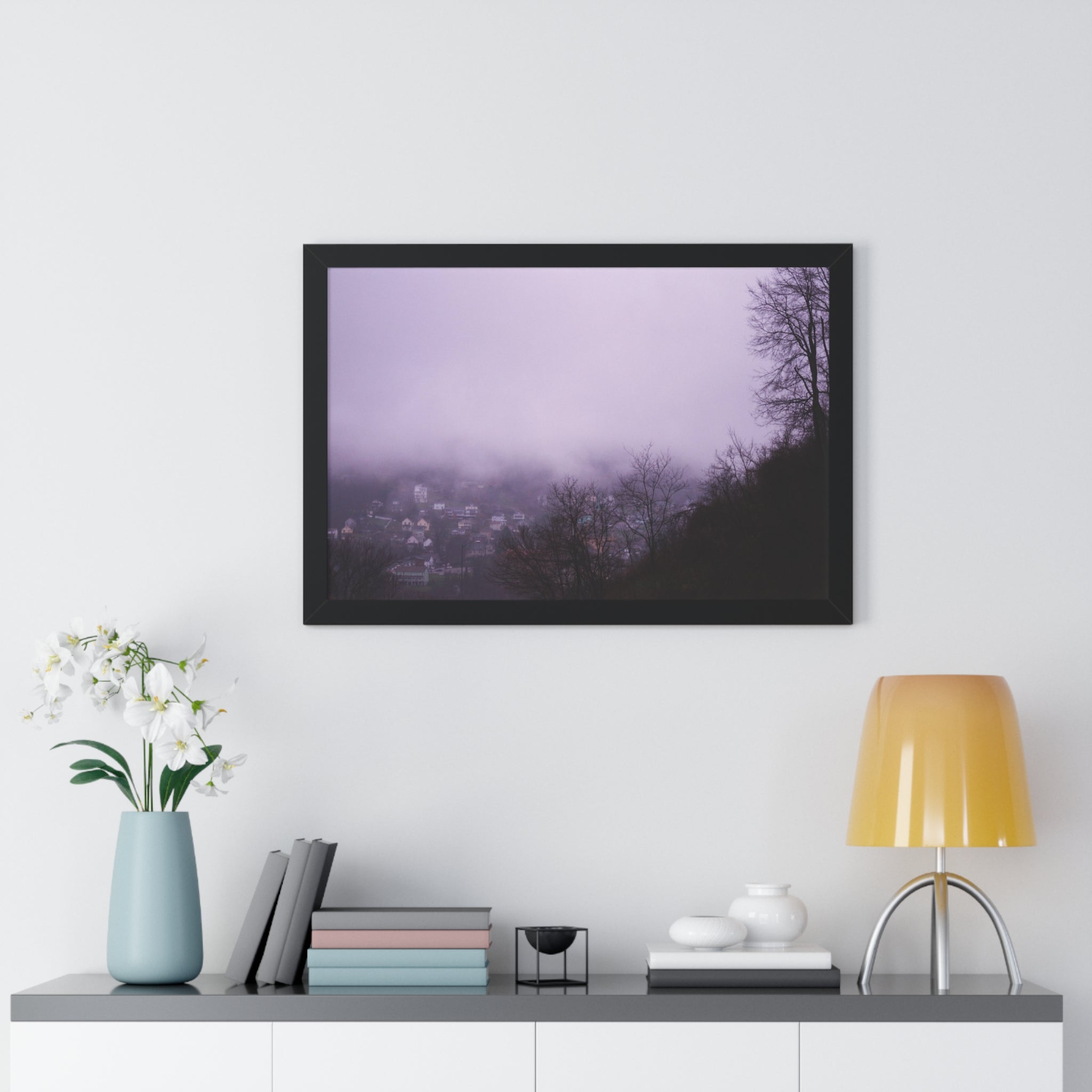 Foggy Brownsville Afternoon - Framed Horizontal Poster