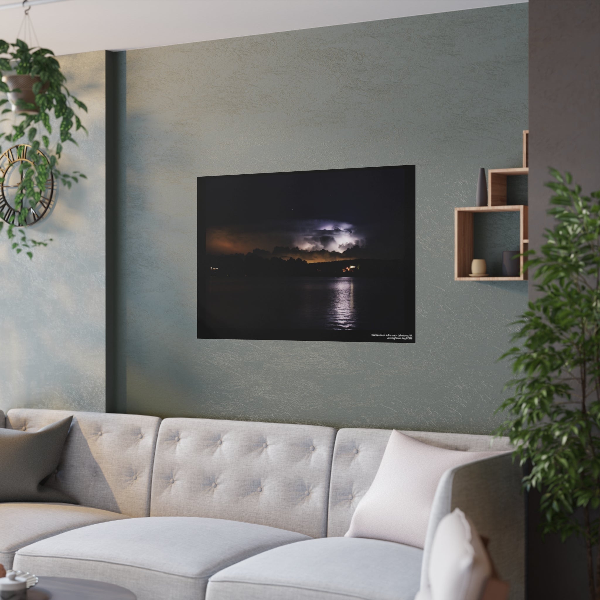 Thunderstorm in Retreat - Satin Posters (210gsm)