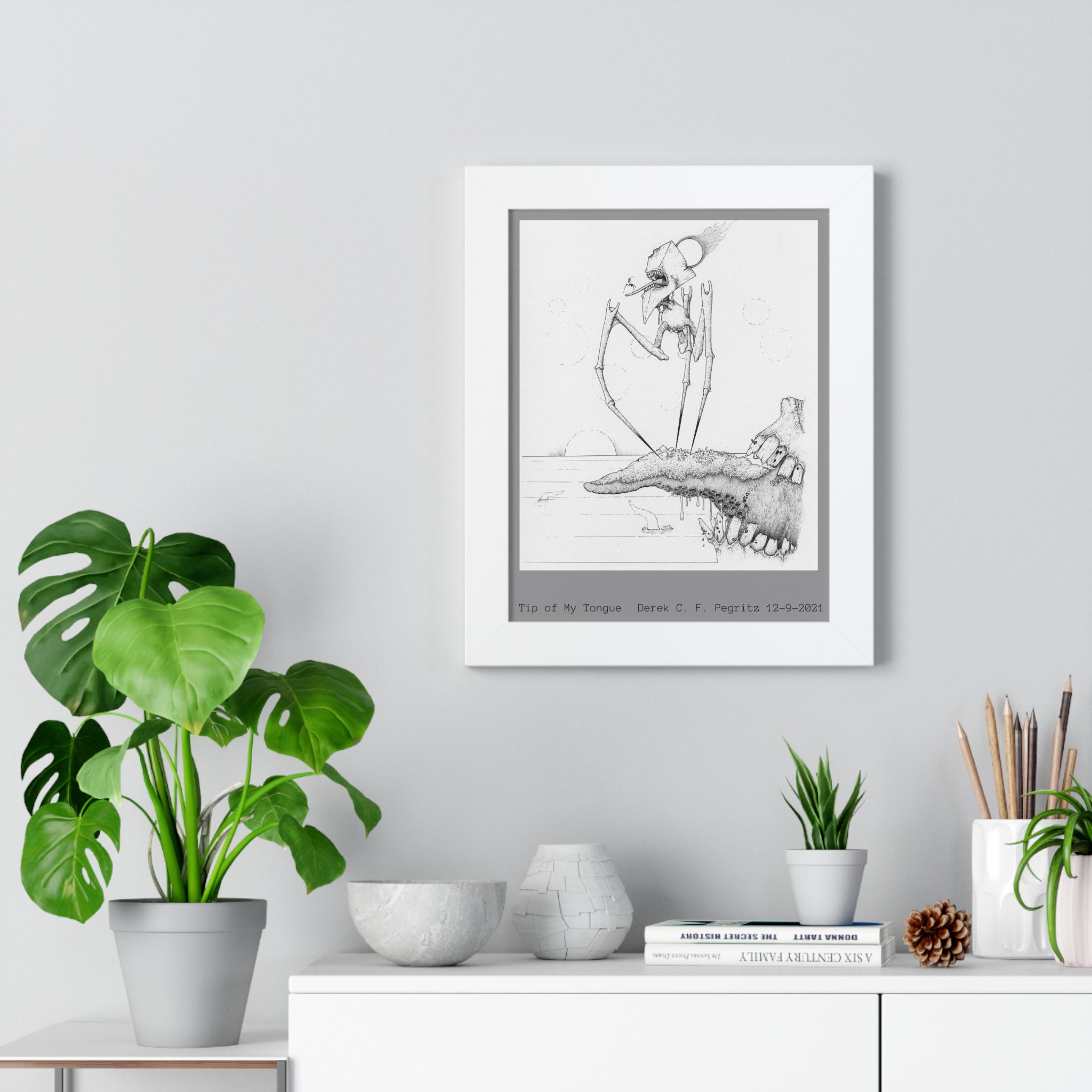 Tip of My Tongue - Derek C. F. Pegritz - Framed Vertical Poster