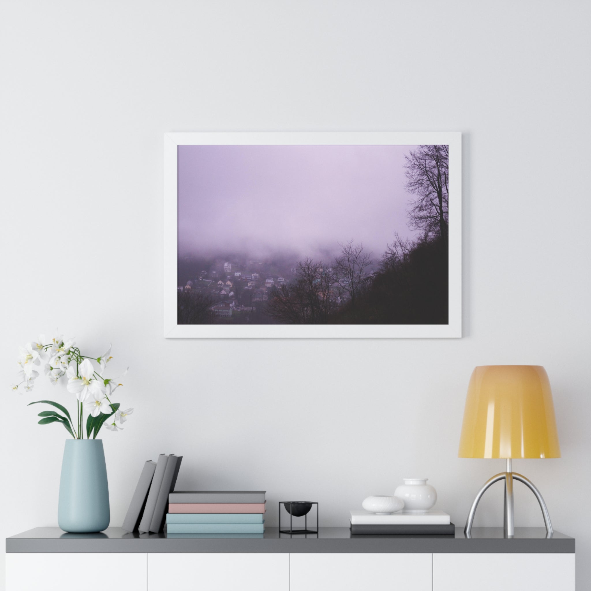 Foggy Brownsville Afternoon - Framed Horizontal Poster